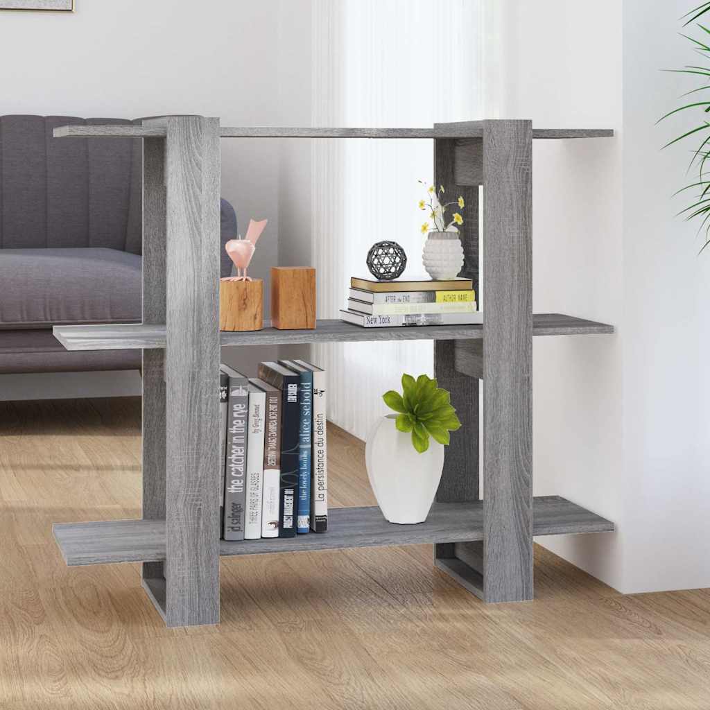 vidaXL Book Cabinet | Grey Sonoma | Engineered wood | Medium | Storage 1