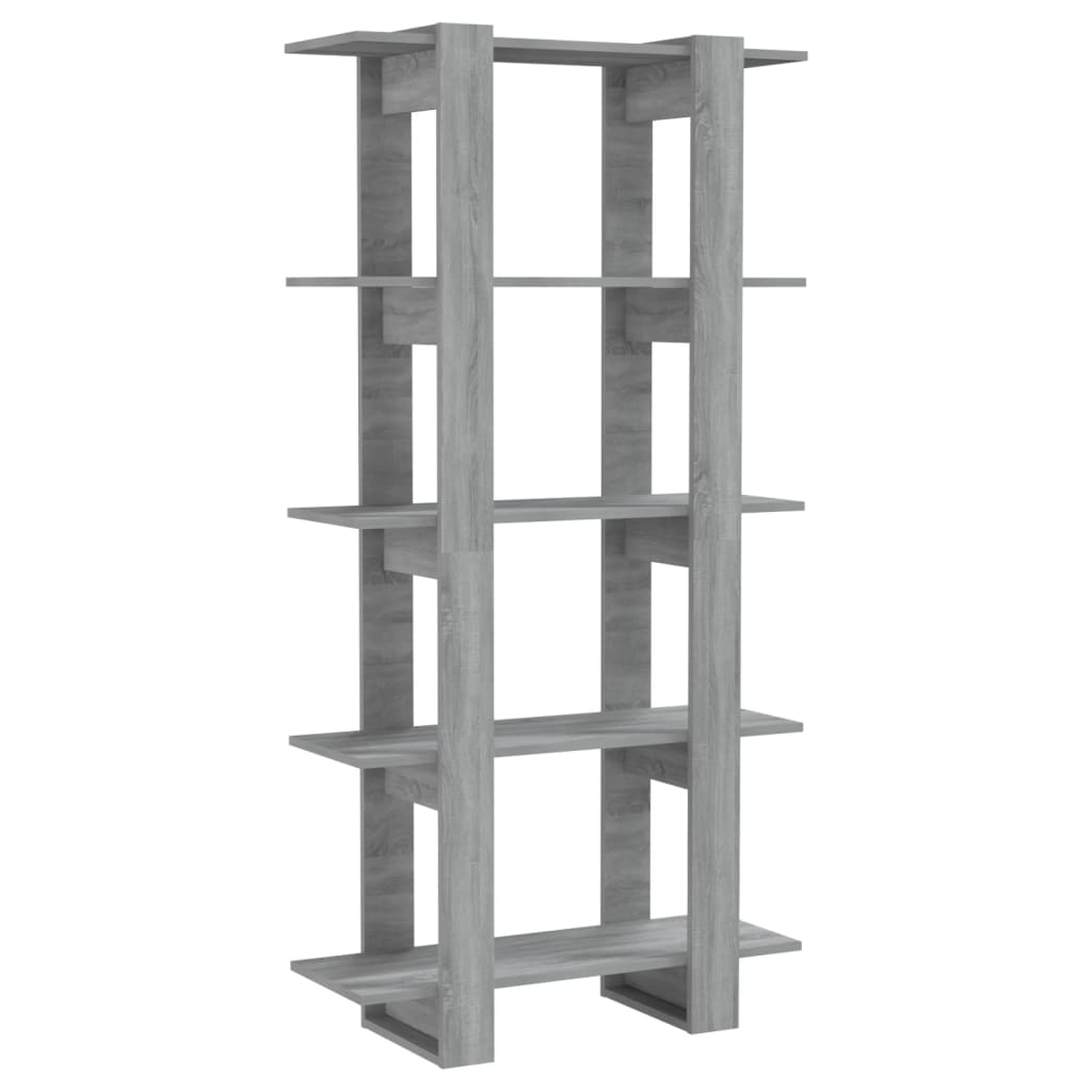 vidaXL Book Cabinet | Grey sonoma | Engineered wood | Large | Book Cabinet 2