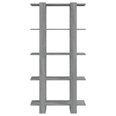 vidaXL Book Cabinet | Grey sonoma | Engineered wood | Large | Book Cabinet 5