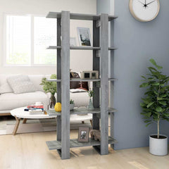 vidaXL Book Cabinet | Grey sonoma | Engineered wood | Large | Book Cabinet 1