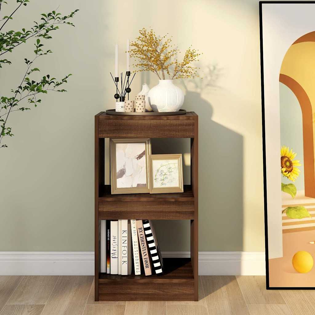 vidaXL Book Cabinet | Brown oak | Engineered wood | 40 x 30 x 72 cm 5