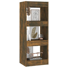 vidaXL Book Cabinet | Smoked Oak | Engineered Wood | Medium | Book Cabinet 4