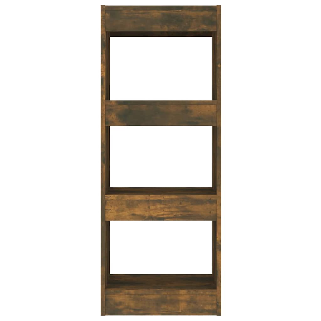 vidaXL Book Cabinet | Smoked Oak | Engineered Wood | Medium | Book Cabinet 5