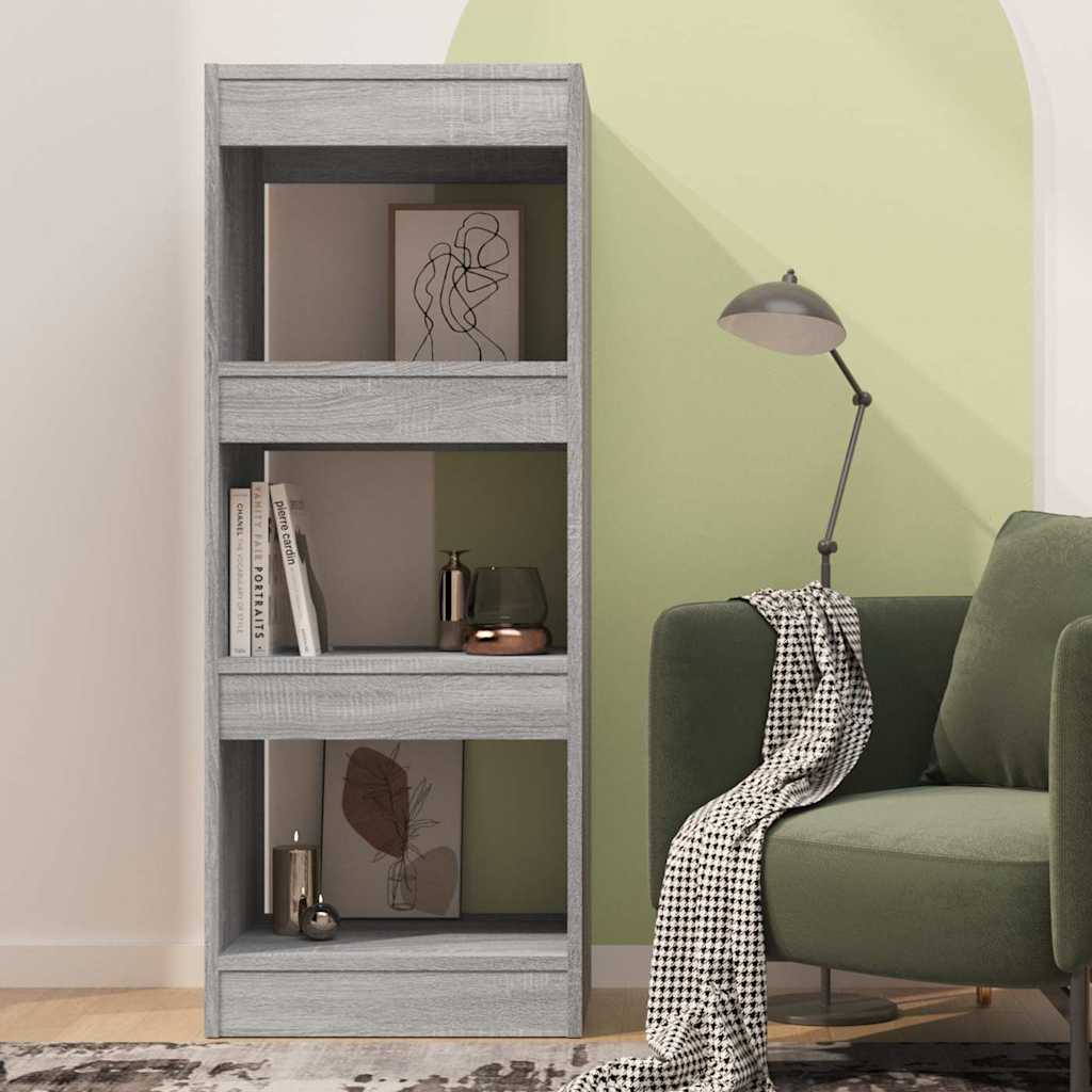 vidaXL Book Cabinet | Grey Sonoma | Engineered wood | Medium | Book Cabinet 3