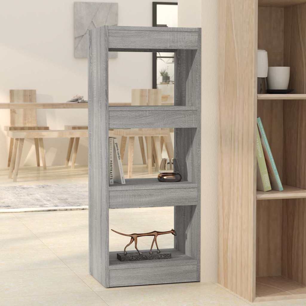 vidaXL Book Cabinet | Grey Sonoma | Engineered wood | Medium | Book Cabinet 1