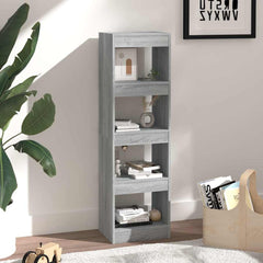 vidaXL Book Cabinet | Grey Sonoma | Engineered Wood | Medium | Book Cabinet 4