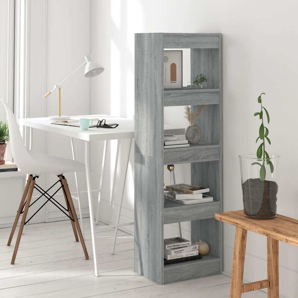 vidaXL Book Cabinet | Grey Sonoma | Engineered Wood | Medium | Book Cabinet 1