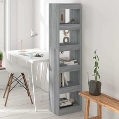 vidaXL Bookcase | Grey Sonoma | Engineered wood | Medium | Bookcase 1