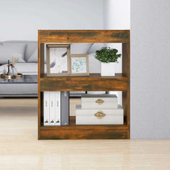 vidaXL Book Cabinet | Smoked Oak | Engineered wood | Medium | Book Cabinet 1