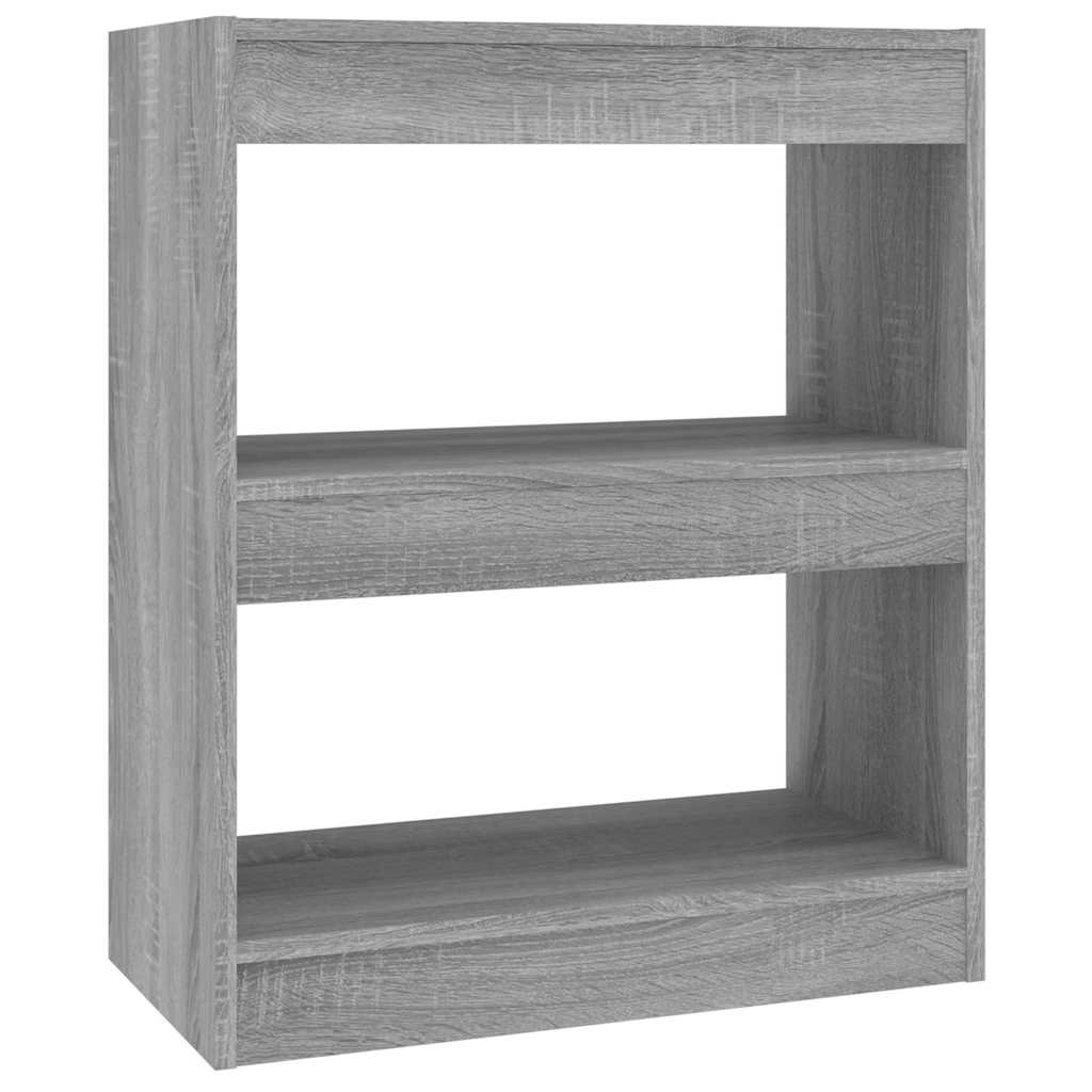 vidaXL Book Cabinet | Grey sonoma | Engineered wood | Medium | Book Cabinet 2
