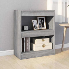 vidaXL Book Cabinet | Grey sonoma | Engineered wood | Medium | Book Cabinet 3