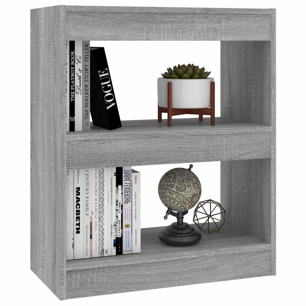 vidaXL Book Cabinet | Grey sonoma | Engineered wood | Medium | Book Cabinet 4