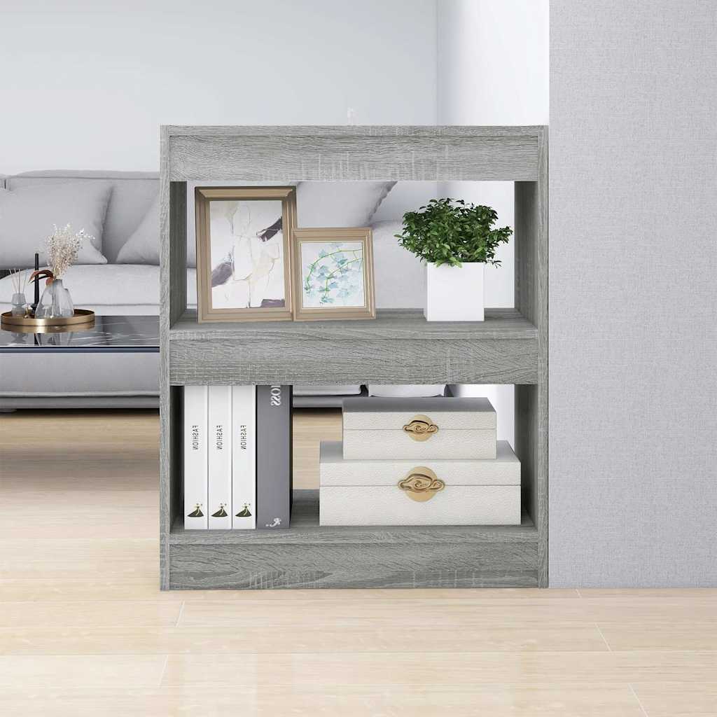 vidaXL Book Cabinet | Grey sonoma | Engineered wood | Medium | Book Cabinet 1