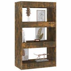 vidaXL Book Cabinet | Smoked oak | Engineered wood | Medium | Book Cabinet 4