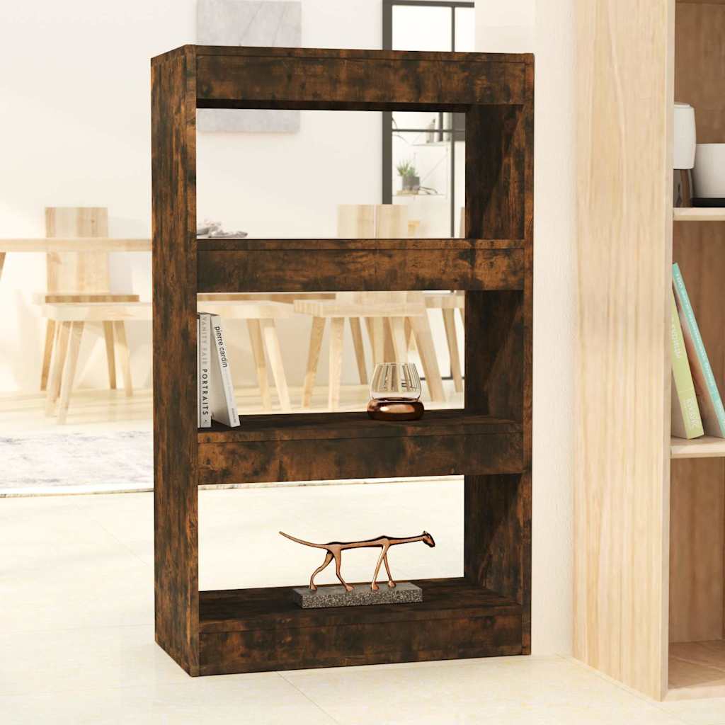 vidaXL Book Cabinet | Smoked oak | Engineered wood | Medium | Book Cabinet 1