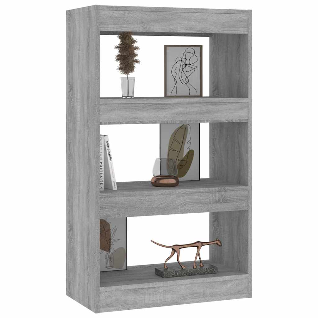 vidaXL Book Cabinet | Grey sonoma | Engineered wood | Medium | Book Cabinet 4