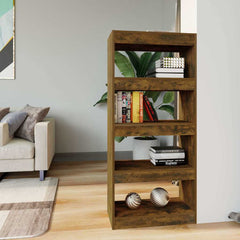vidaXL Book Cabinet | Smoked Oak | Engineered Wood | Standard | Book Cabinet 1