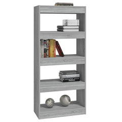 vidaXL Book Cabinet | Grey Sonoma | Engineered Wood | 60x30x135 cm 3