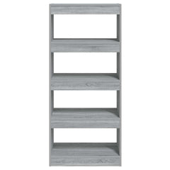 vidaXL Book Cabinet | Grey Sonoma | Engineered Wood | 60x30x135 cm 5