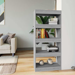 vidaXL Book Cabinet | Grey Sonoma | Engineered Wood | 60x30x135 cm 1