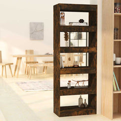 vidaXL Book Cabinet | Smoked Oak | Engineered wood | 166 cm Height 1