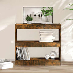 vidaXL Book Cabinet | Smoked oak | Engineered wood | Medium | Book Cabinet 1