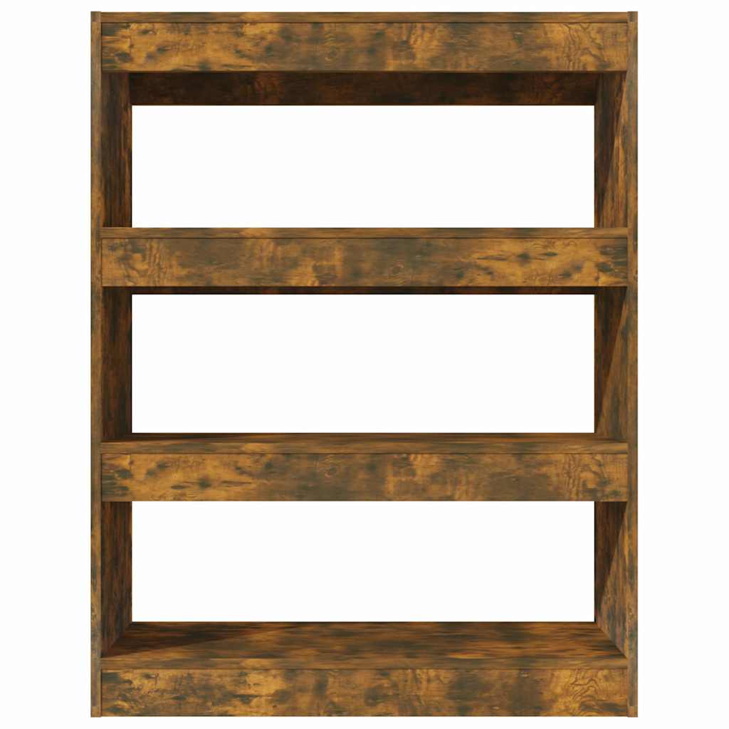vidaXL Book Cabinet | Smoked Oak | Engineered wood | Medium | Book Cabinet 3