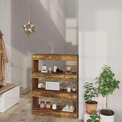 vidaXL Book Cabinet | Smoked Oak | Engineered wood | Medium | Book Cabinet 1