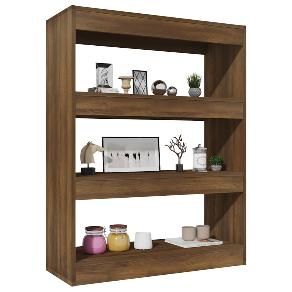 vidaXL Book Cabinet | Brown Oak | Engineered Wood | Medium | Book Cabinet 5