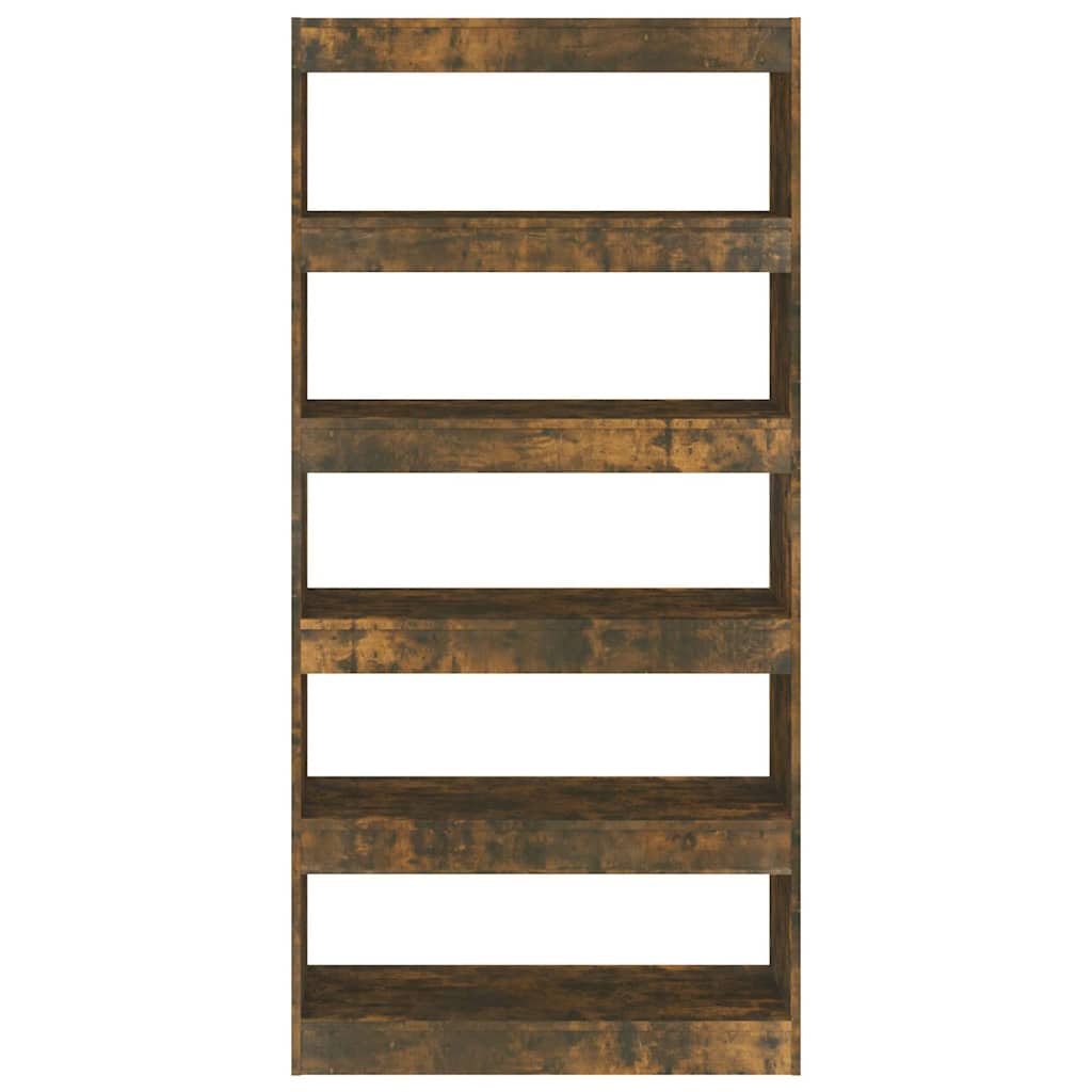 vidaXL Book Cabinet | Smoked oak | Engineered wood | 80 x 30 x 166 cm 5