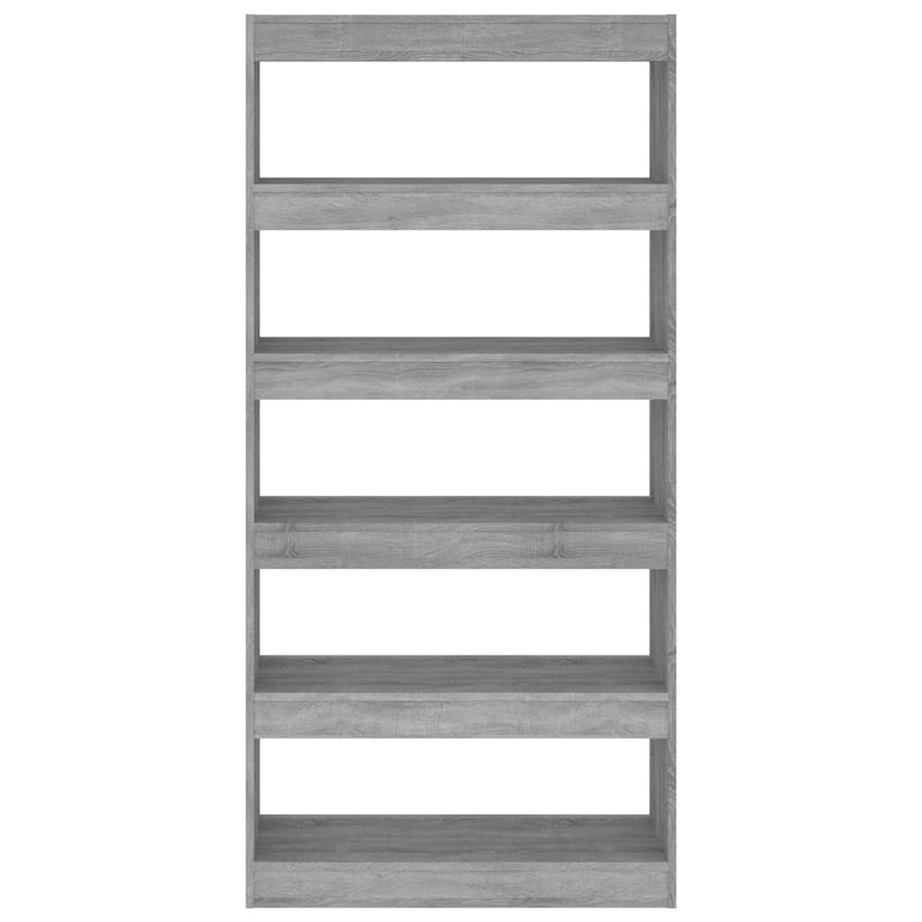 vidaXL Book Cabinet | Grey Sonoma | Engineered wood | Medium | Book Cabinet 5