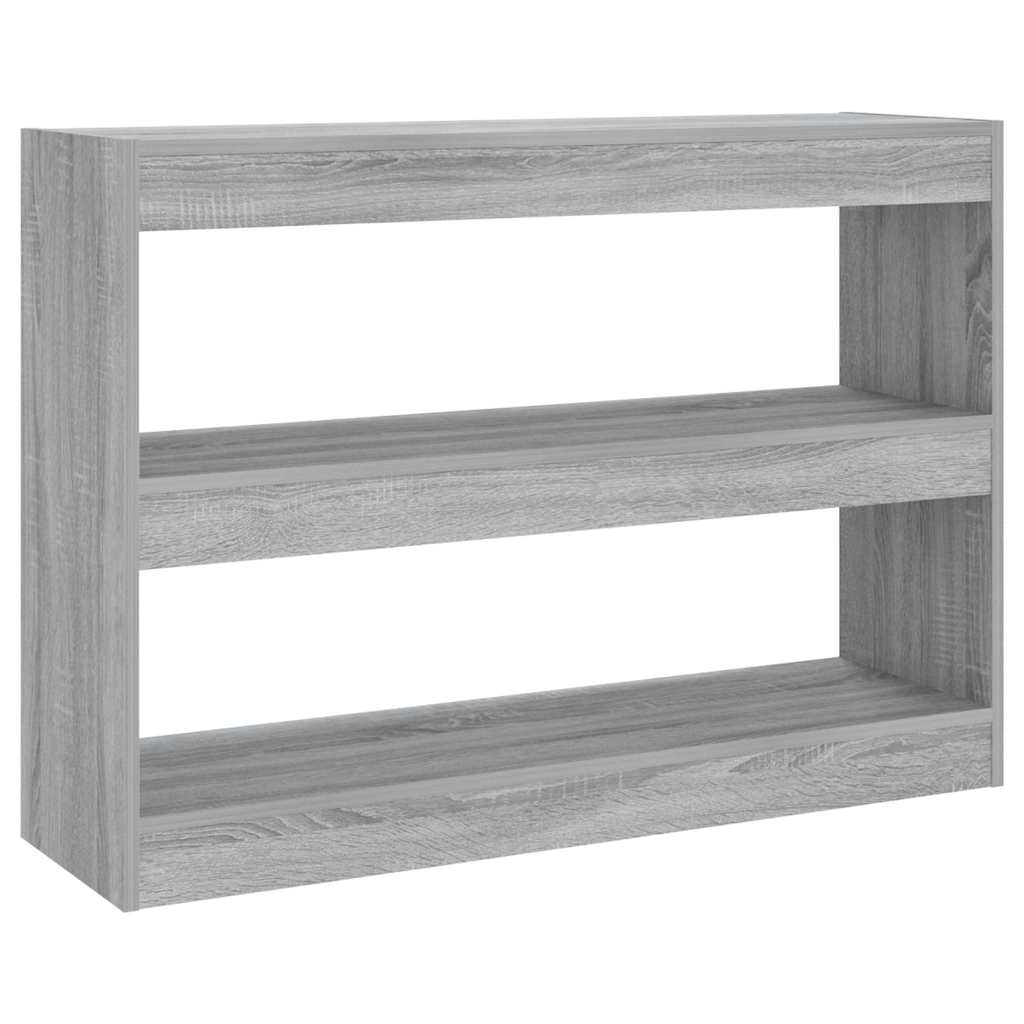 vidaXL Bookcase | Grey sonoma | Engineered wood | 100x30x72 cm 2