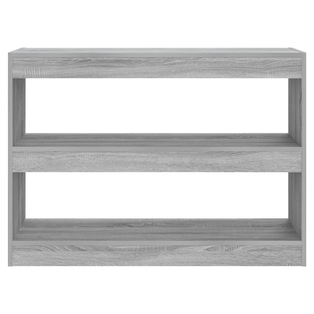 vidaXL Bookcase | Grey sonoma | Engineered wood | 100x30x72 cm 3