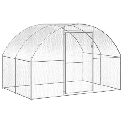 Outdoor Chicken Coop 3x4x2 m Galvanised Steel