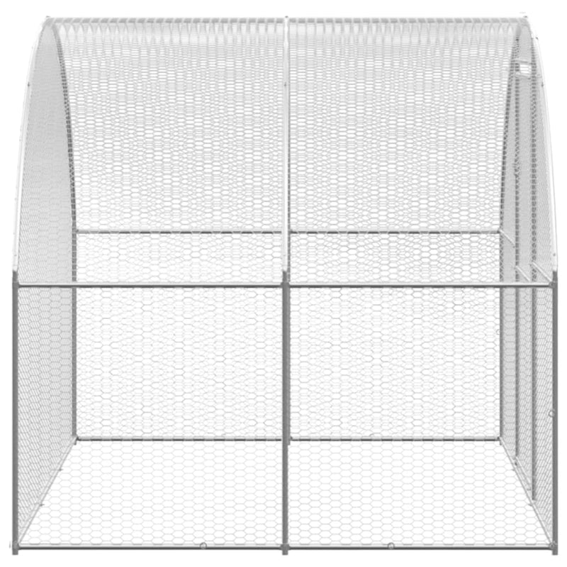 Outdoor Chicken Coop 3x4x2 m Galvanised Steel