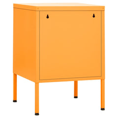 vidaXL Nightstands 2 pcs Mustard Yellow 35x35x51 cm Steel 5