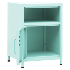 vidaXL Nightstands 2 pcs Mint 35x35x51 cm Steel 6