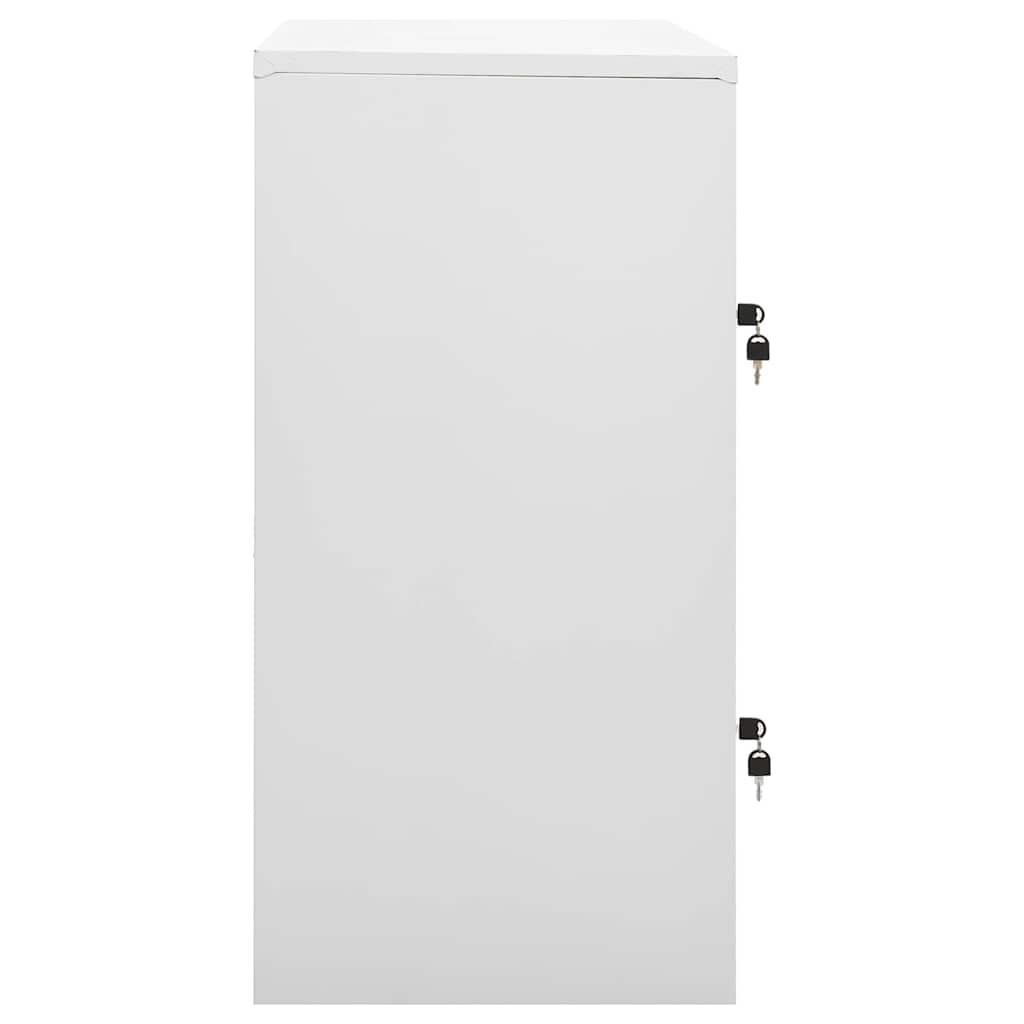 vidaXL Locker Cabinets 2 pcs Light Grey and Blue 90x45x92.5 cm Steel 4