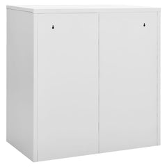 vidaXL Locker Cabinets 2 pcs Light Grey and Blue 90x45x92.5 cm Steel 5