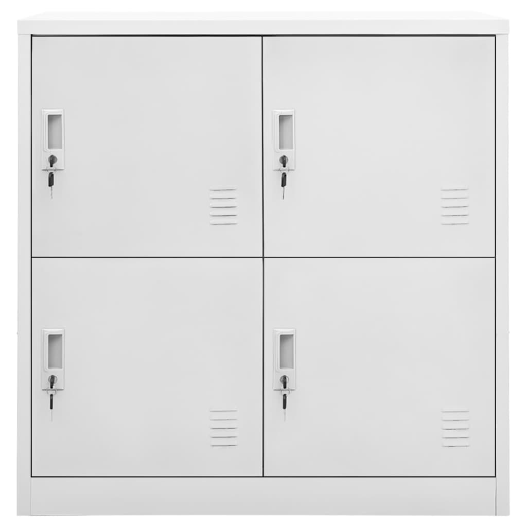 vidaXL Locker Cabinet | Set of 5 | Light Grey | Steel | Medium | Locker Cabinet 3