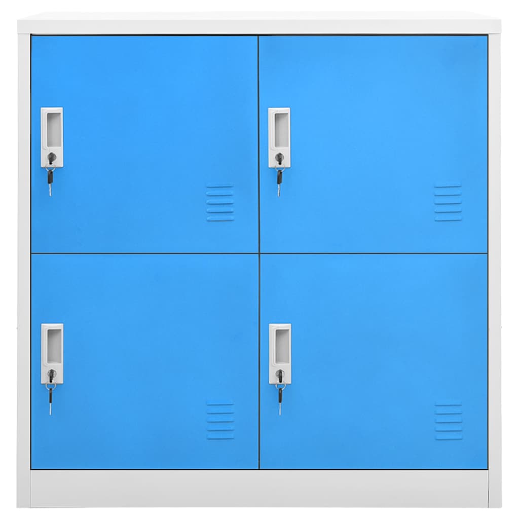 vidaXL Locker Cabinets 5 pcs Light Grey and Blue 90x45x92.5 cm Steel 3