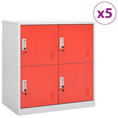 vidaXL Locker Cabinets 90x45x92.5 cm Steel with 4 Lockers