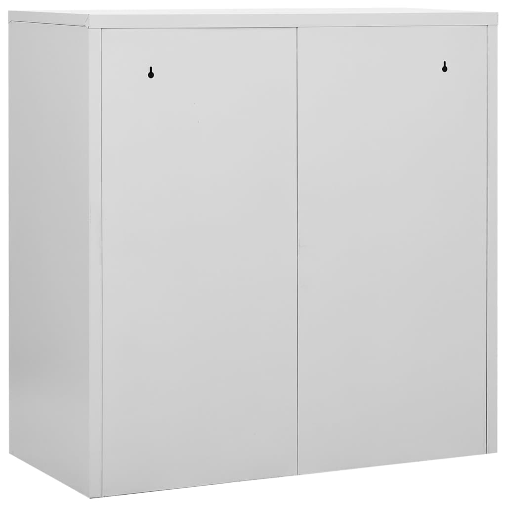 vidaXL Locker Cabinets 2 pcs Light Grey and Blue 90x45x92.5 cm Steel 5