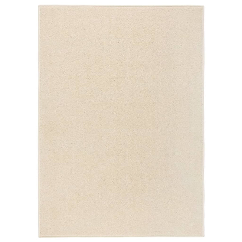 Rug Short Pile 120x170 cm Cream