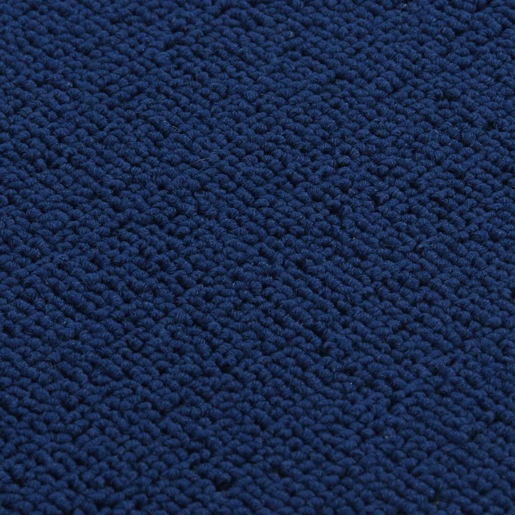 vidaXL Stair Mat | Set of 15 | Navy Blue | 100% Polypropylene | 25 x 60 cm 5