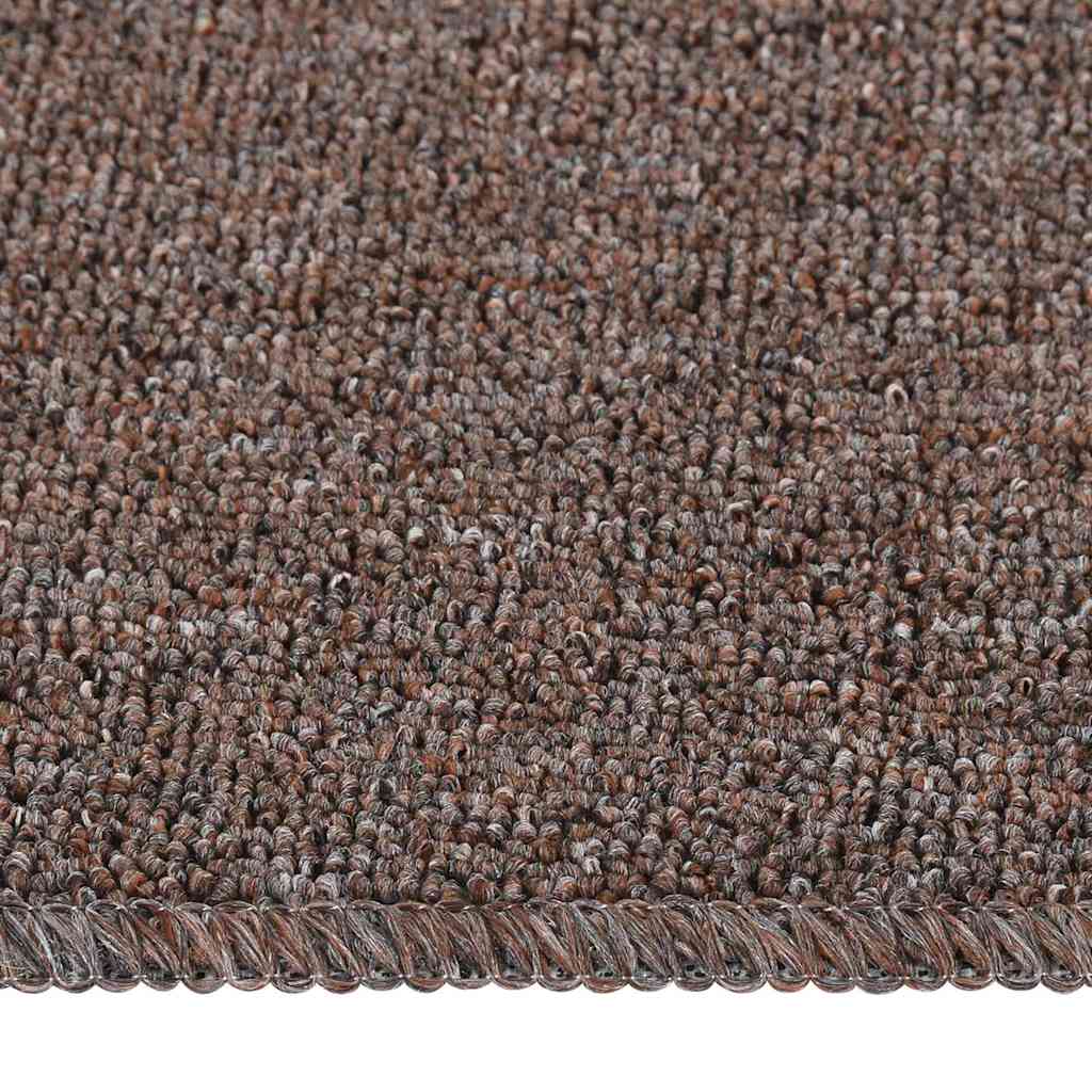 vidaXL Stair Mat | Set of 15 | Brown | 100% PP | 75 x 20 cm | Stair Mat 3