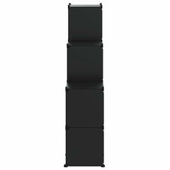 vidaXL Storage Cube Organiser with 9 Cubes Black PP 6