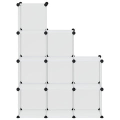 vidaXL Storage Cube Organiser | Transparent | PP (Polypropylene), Steel | 9-Cube 5