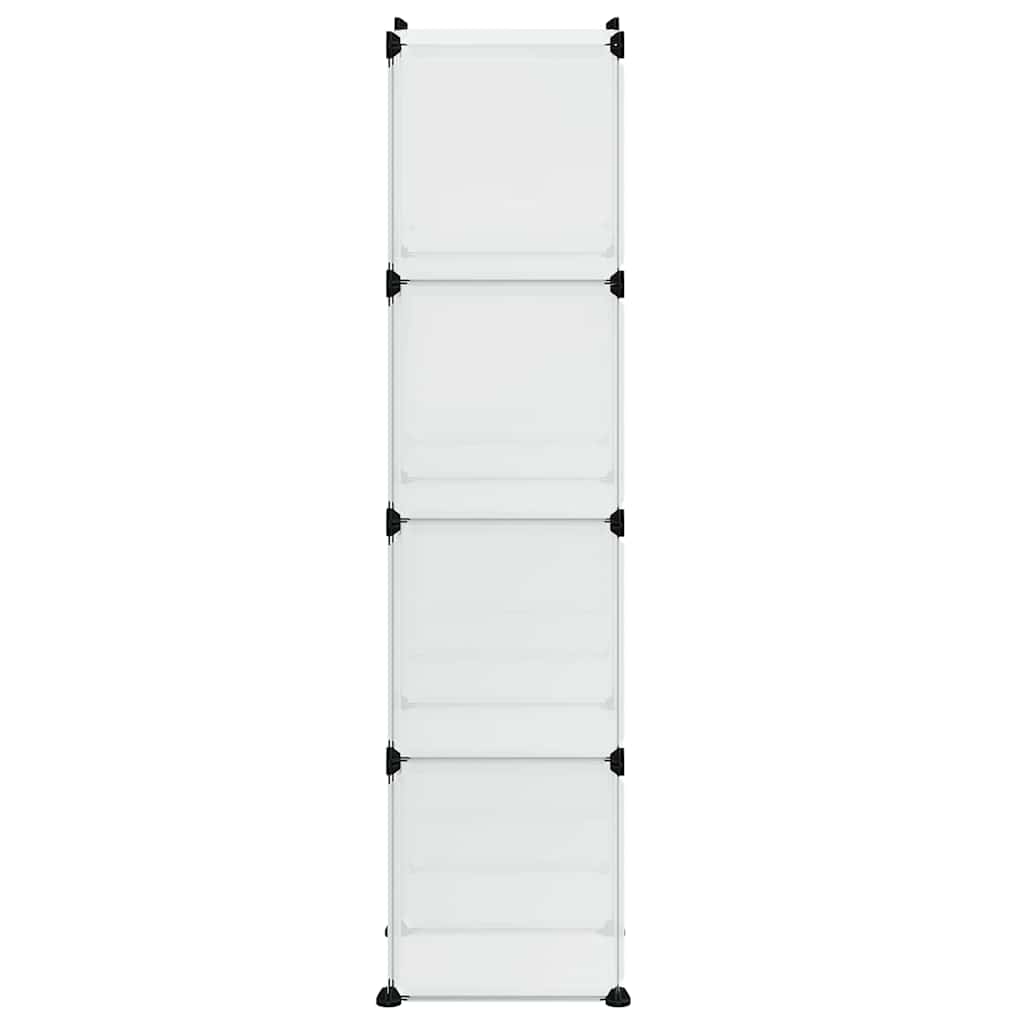 vidaXL Storage Cube Organiser | Transparent | PP (Polypropylene), Steel | 9-Cube 6