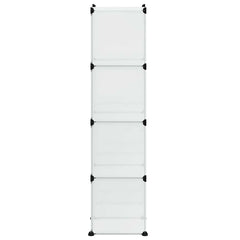 vidaXL Storage Cube Organiser | Transparent | PP (Polypropylene), Steel | 9-Cube 6